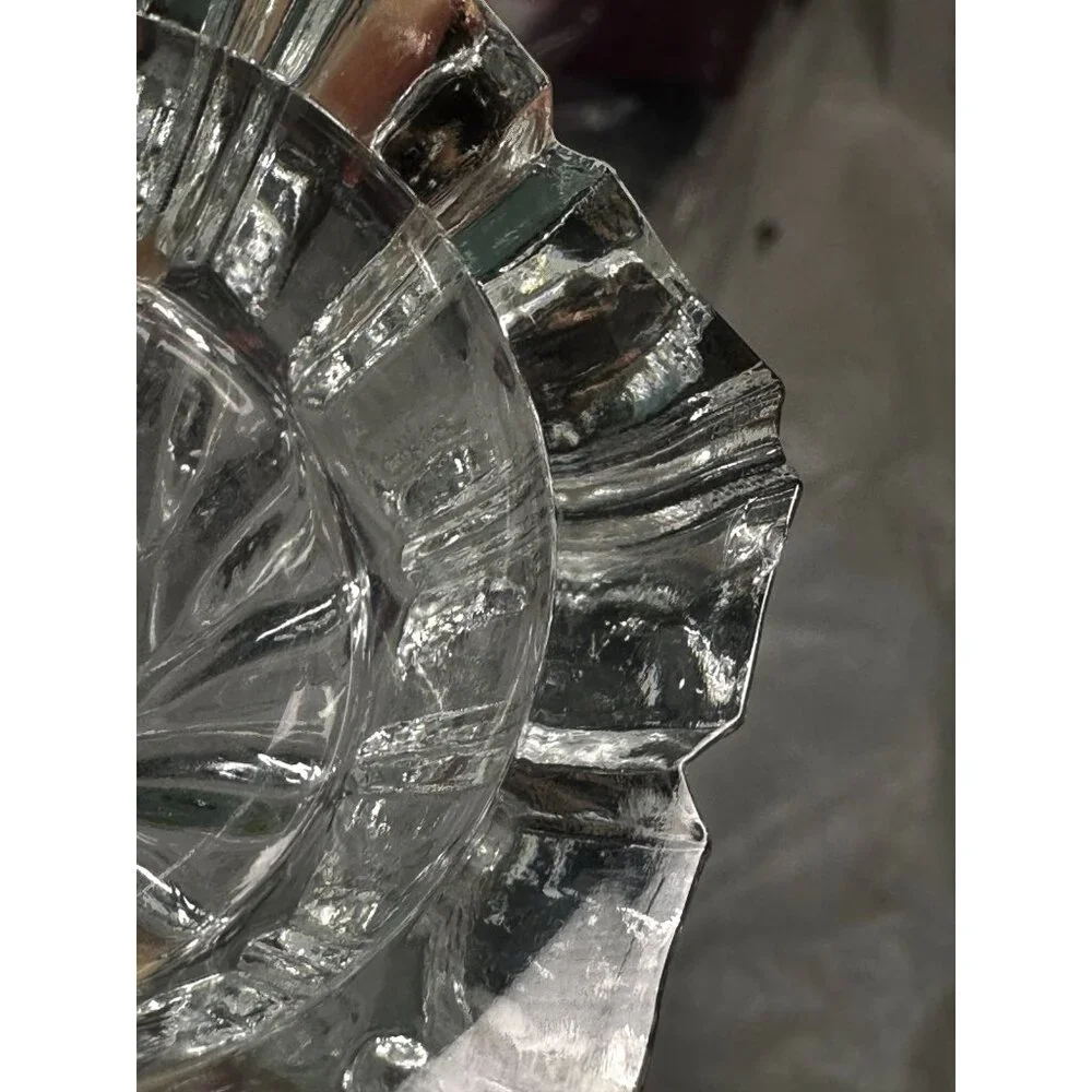 Salt Cellars /Tealight Holders Set of 4 Thick Clear Glass Wedding Shower Display